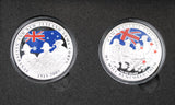 2005 ANZAC 90th Anniversary 2 Coin 1oz Silver Set