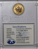 1/10oz Gold Canadian Maple Coin with Family of Eagles Privy