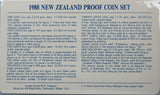 New Zealand 1988 Proof Set with Silver Dollar