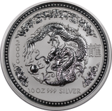 2000 Lunar Year of the Dragon Series I 10oz Silver Bullion Coin
