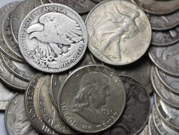 USA Half Dollar Circulated 90% Silver Coin