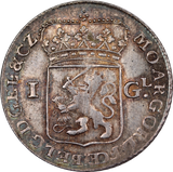 1763 Netherlands Silver 1 Gulden VF