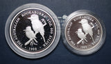 1998 Australian Kookaburra 1oz & 2oz Silver Proof Coin Set