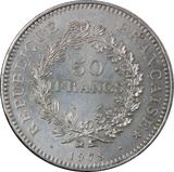 1978 France 50 Francs Silver Coin aUNC