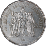 1978 France 50 Francs Silver Coin aUNC