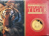 2010 Lunar Year of the Tiger $25 Gold Proof 1/4oz Coin