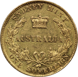 1866 Sydney Mint Type II Gold Sovereign gFine