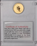 1997 Canada Family (1st Edition) Privy Mark 1/10oz Gold Maple Leaf Coin
