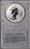 1998 Canada 86th Anniversary Titanic Privy 1oz Silver Maple Leaf Coin