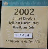 2002 Golden Jubilee £5 Five Pound Sovereign Gold Coin