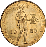 Netherlands 1928 Trade Ducat Gold Coin