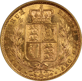 1884 Sydney Mint Shield Gold Sovereign UNC