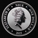 2015 Niue 'The Tiger' Endangered Silver 1oz Coin