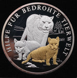 2001 40 Years of WWF - Tigers 20g Silver Coin
