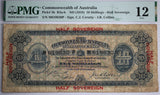 1918 Cerutty/Collins 10 Shilling Fine12 Banknote