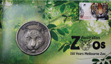 2012 Australian Zoo Sumatran Tiger Medallion and Australian Zoos 3 Medallion -  Medallion Cover Pair