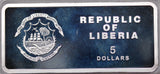 2010 Liberia $5 Lunar Year of the Tiger Two Tigers 20g Silver Bar