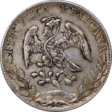 Mexico 1897 Silver 8 Reales w/ Chopmarks Fine