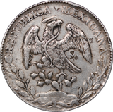 Mexico 1886 Silver 8 Reales Fine w/ Chopmarks