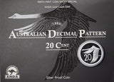 2009 ANDA Gold Coast Australian Decimal Pattern Silver Swan 20c Coin