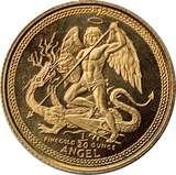 1991 Isle of Man 1/20oz Gold Angel Bullion Coin