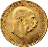 Austria 1912 10 Corona - Francis Joseph I Gold Coin