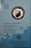 2005 Leo Privy Mark Zodiac Kookaburra 1oz Silver Coin in Card