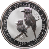 1999 Australian Kookaburra 2oz Silver Coin in Box