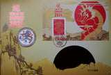 2024 Lunar Year of the Dragon Coloured 1/2oz Silver Coin PNC