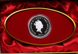 2012 $2 Yellow Lunar Year of the Dragon 1oz Silver Coin