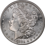 USA 1881S Morgan Silver Dollar UNC