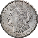 USA 1921D Morgan Silver Dollar UNC
