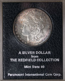 USA 1882S Silver Morgan Dollar UNC - Redfield Collection