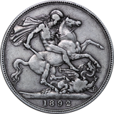 GB 1892 Silver Crown Coin Fine