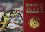 Australian Lunar Series II 2013 Year of the Snake 1/10oz Gold Proof Coin