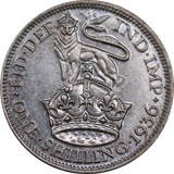1936 GB Silver Shilling ChUNC