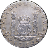 1759 Mexico 8 Reales Pillar Dollar Ferdinando VI VF