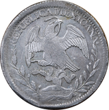 Mexico 1842-Zs Silver 8 Reales Fine