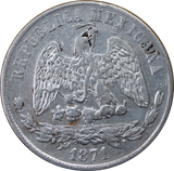 Mexico 1871 Silver Peso Fine
