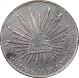 Mexico 1887 Silver 8 Reales EF