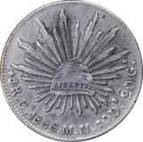 Mexico 1886 Silver 8 Reales VF
