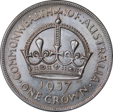 1937 Australia Silver Crown UNC