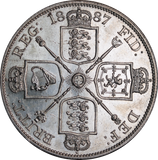1887 GB Queen Victoria Jubilee Double Florin UNC
