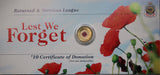 2012 Red Poppy UNC on RSL Card
