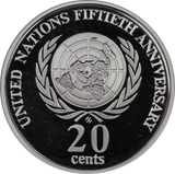 1998 20c United Nations Silver Coin