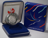 New Zealand 1990 Waitangi Treaty Silver Proof Dollar Coin