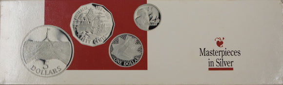 1988 Masterpieces in Silver Coin Set