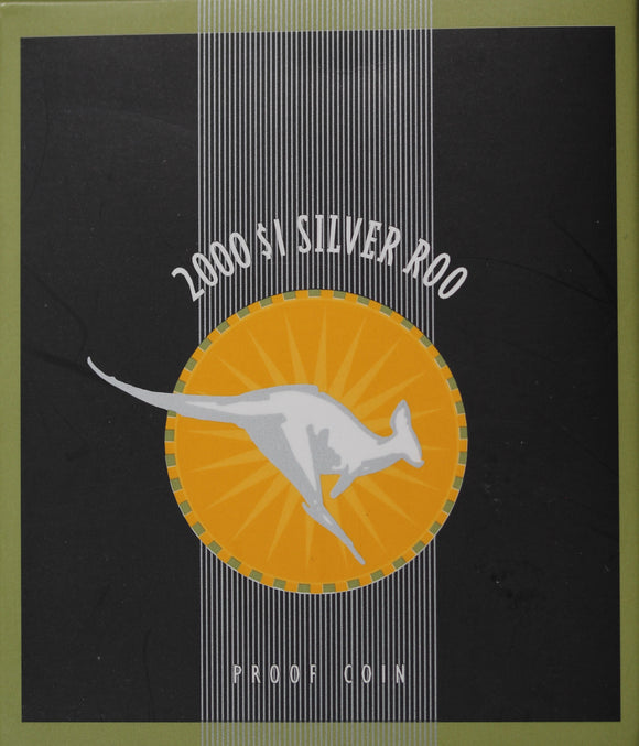 2000 Kangaroo 1oz Silver Proof Coin