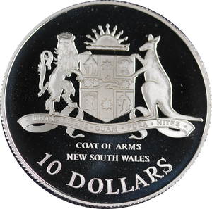 1987 State Series NSW Silver $10 Proof Coin