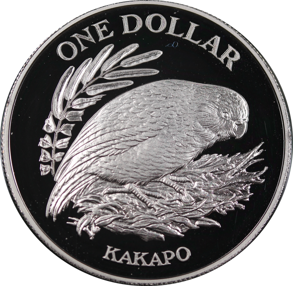 New Zealand 1986 Kakapo $1 Silver Proof Coin – Thompsons Coins New Zealand 1986 Kakapo $1 Silver Proof Coin – Thompsons Coins